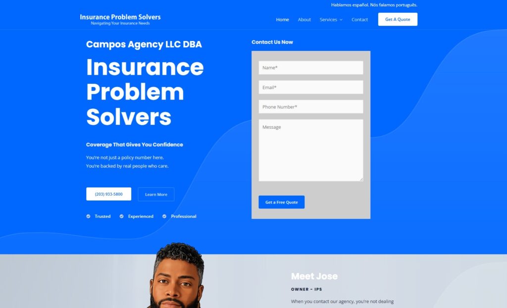 portfolio insurance agency website